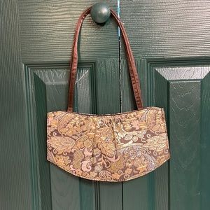Victoria’s Secret, oriental inspired fabric. Small bag with handles.